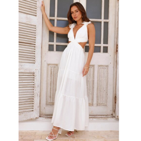 Hello Molly Moonlight Dance Maxi Dress White XS - Picture 4 of 6